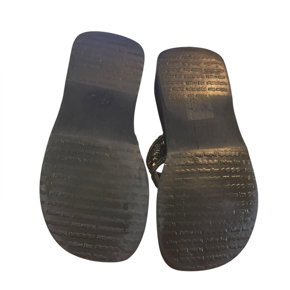 Yellow Box Pewter Embellished Sandals - Picture 5 of 5